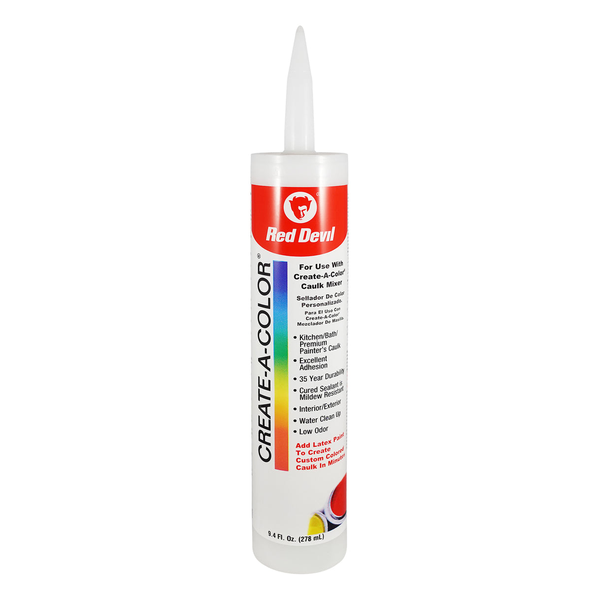 Red Devil CREATE-A-COLOR® Caulk 9.4 FL. OZ. (278 ml) Cartridge White