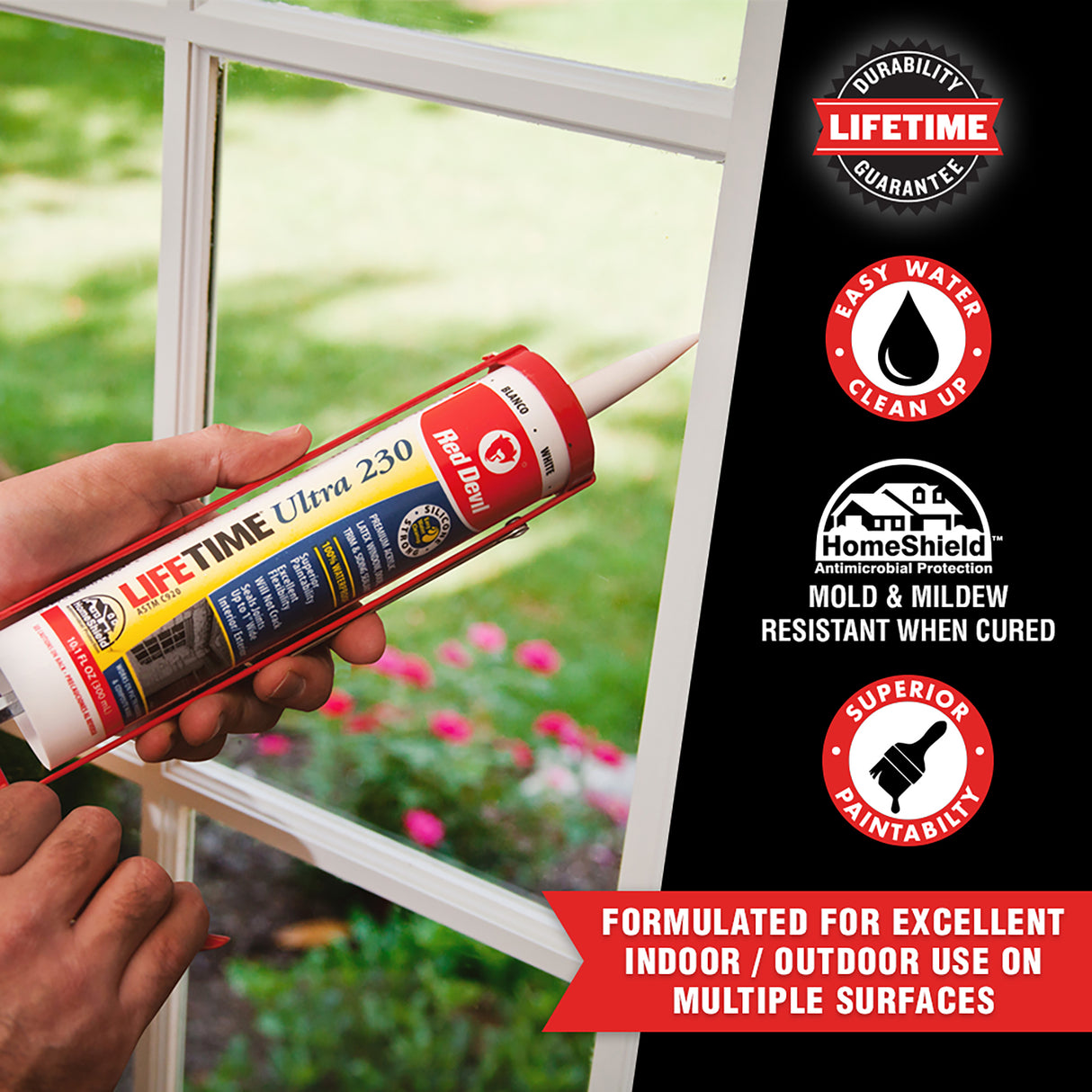Red Devil Lifetime® Ultra 230 Premium Elastomeric Acrylic Latex Sealant - White