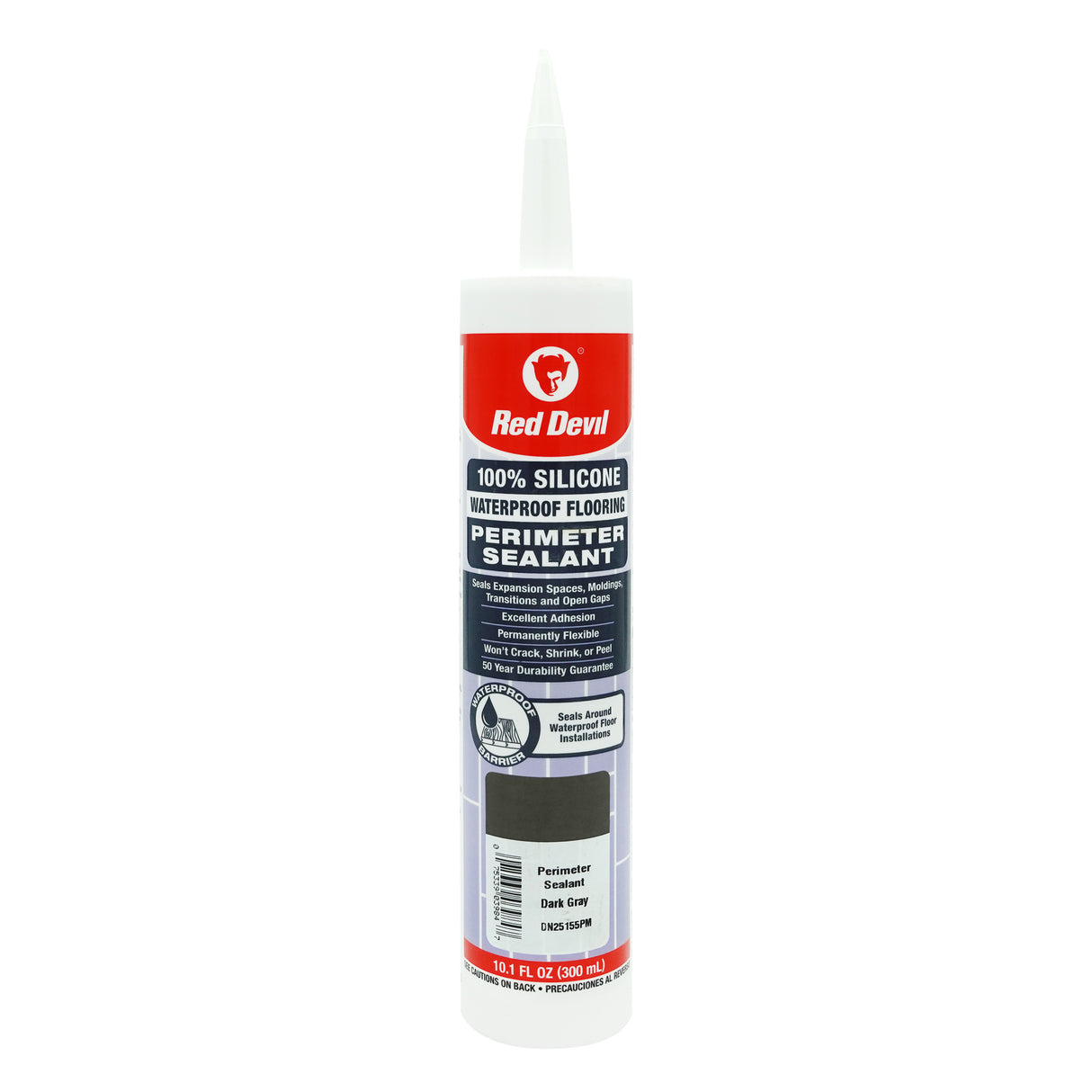 Red Devil 100% Silicone Perimeter Sealant 10.1 fl. oz (300 mL) Cartridge Dark Grey