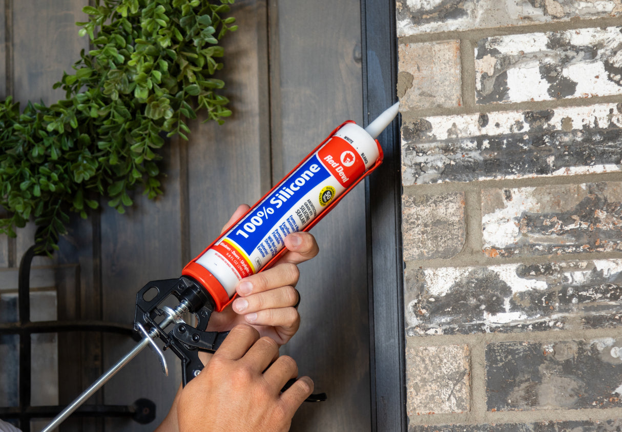 Red Devil 100% superior quality Silicone Sealant 9.8 FL. OZ.Cartridge - Bronze