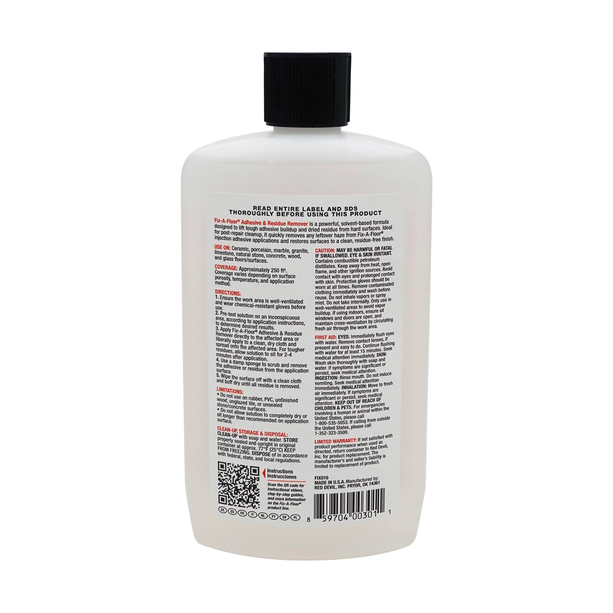 Fix-A-Floor Tile Adhesive & Residue Remover 16 oz.