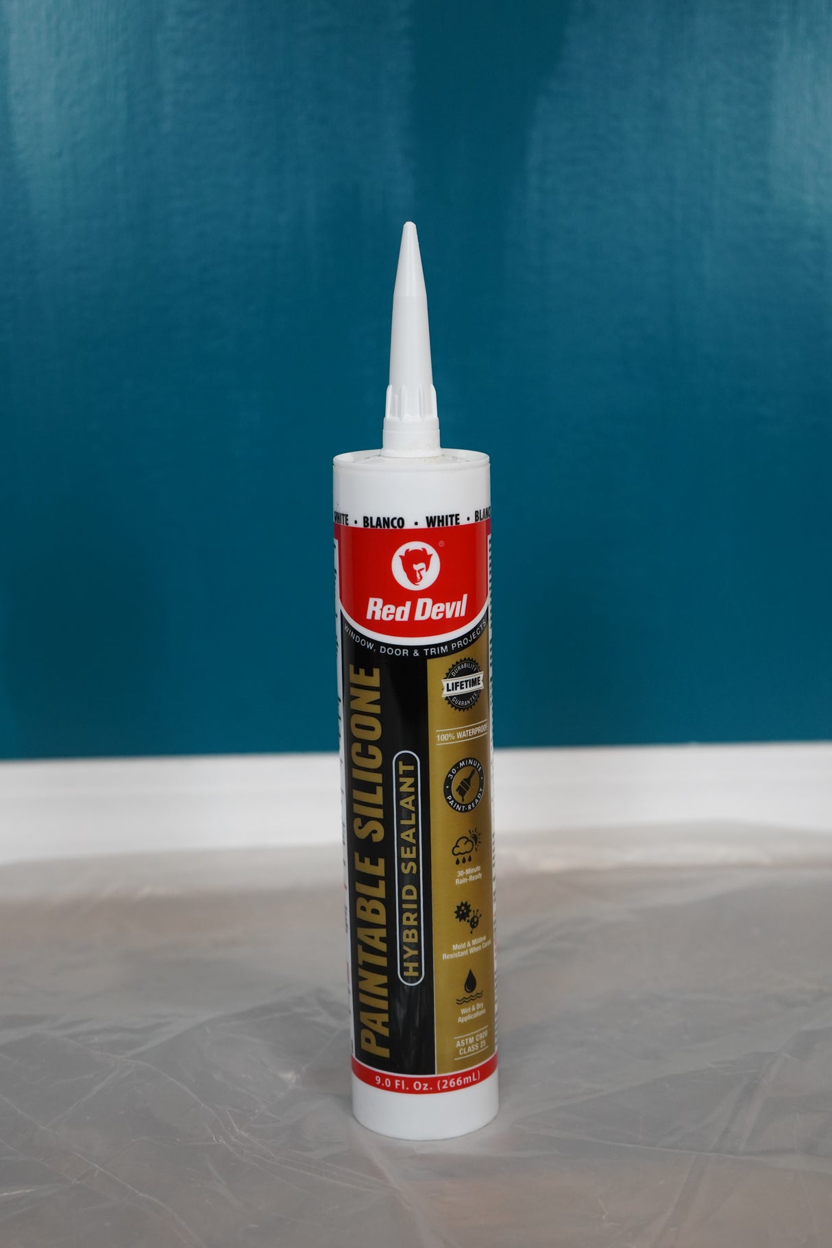 Red Devil Paintable Premium hybrid Silicone sealant 9.0 FL. Oz. Cartridge