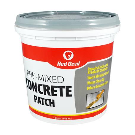 Red Devil Pre-Mixed Concrete Patch 1 Quart Tub