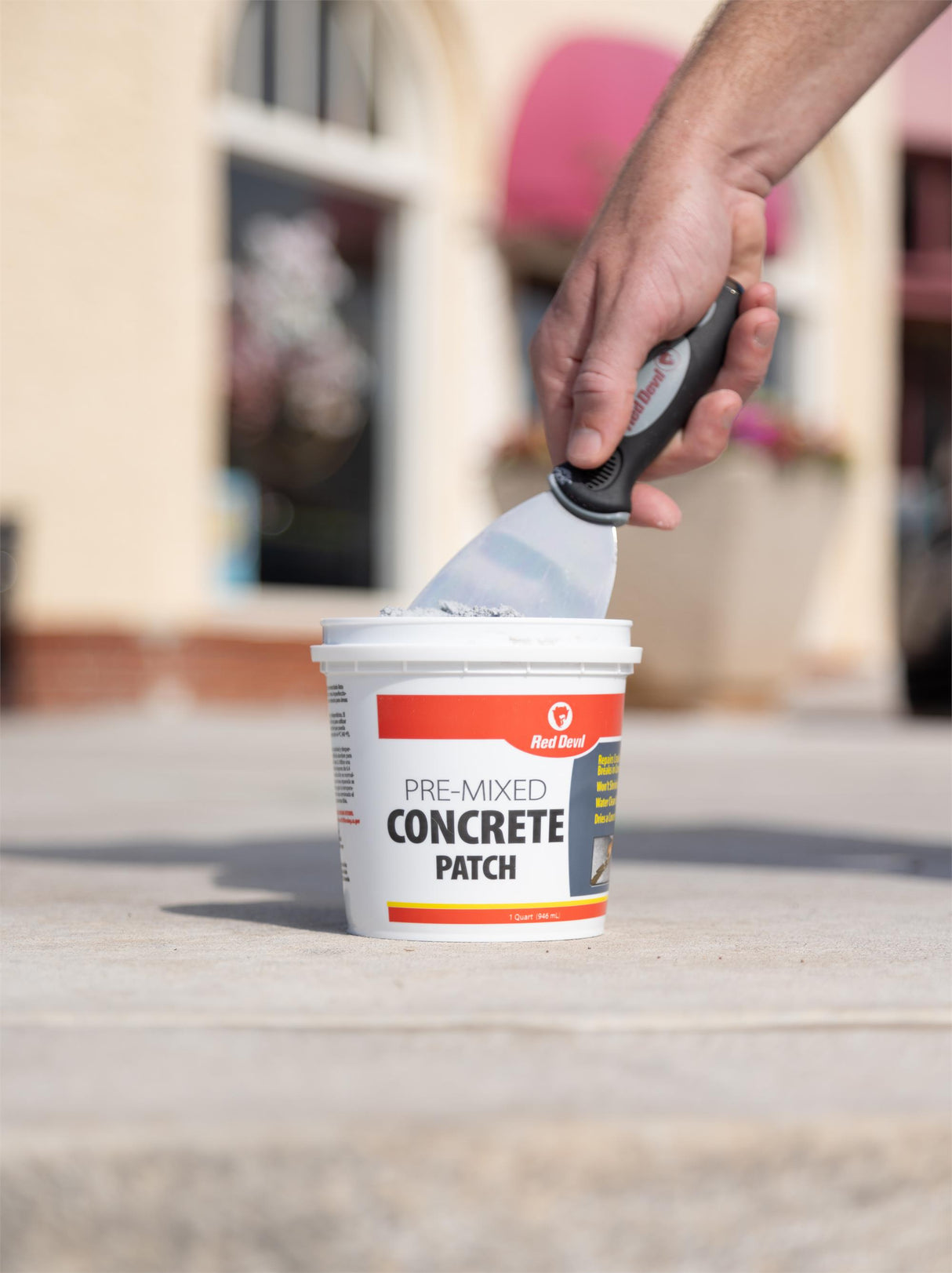 Red Devil Pre-Mixed Concrete Patch 1 Quart Tub