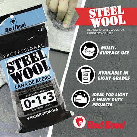 Red Devil Steel Wool Multi-Use Pack