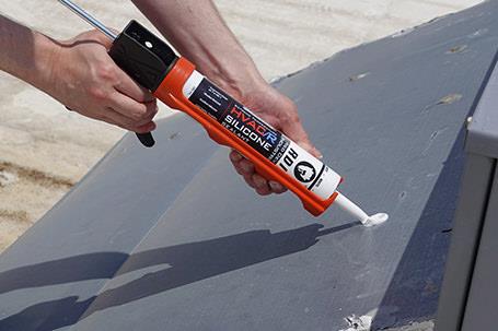 Red Devil Extreme Temperature HVAC/R Silicone Sealant 10.1 Fl. Oz. Cartridge Aluminum