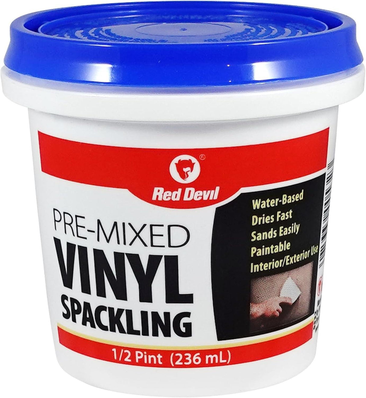 Red Devil Pre-Mixed Vinyl Spackling 1/2 Pint Tub (236ml)