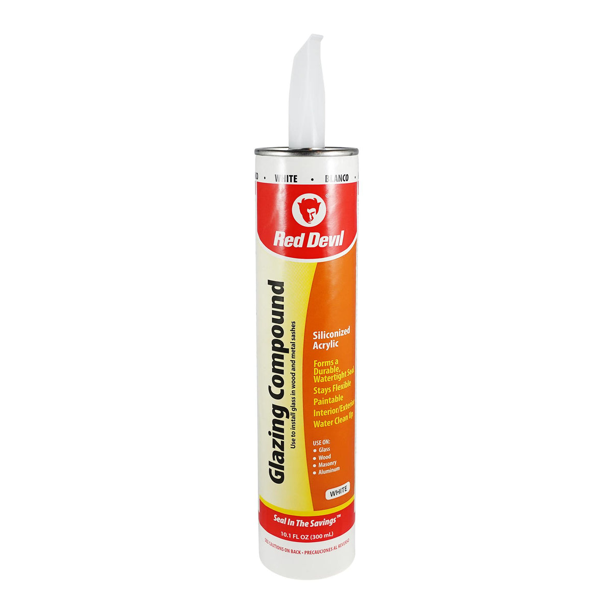 Red Devil Pre-Mixed Glazing Compound 10.1 FL. OZ. Cartridge