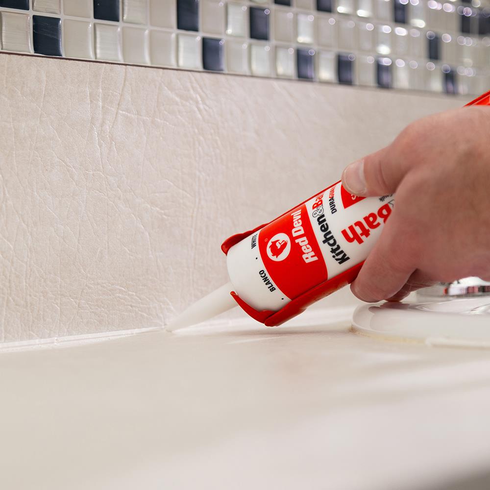 Kitchen & Bath Low-Odor Advanced Silicone Sealant 10.1 FL. OZ. Cartridge Almond