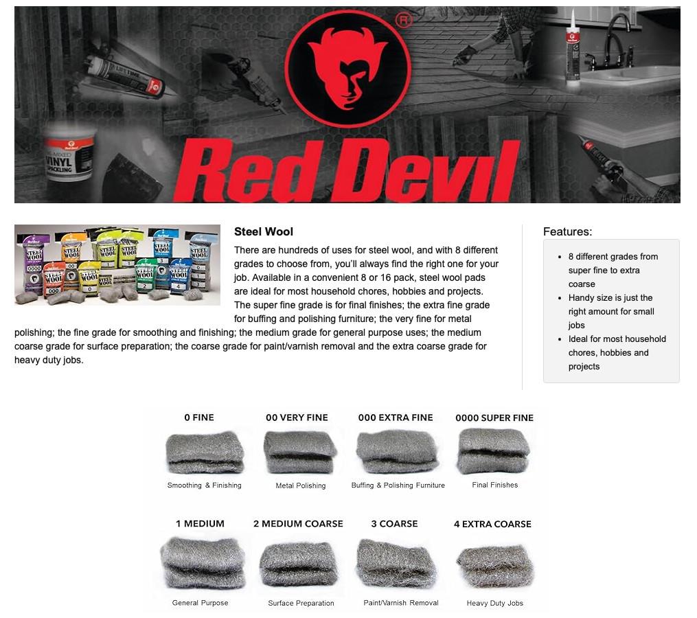 Red Devil Steel Wool