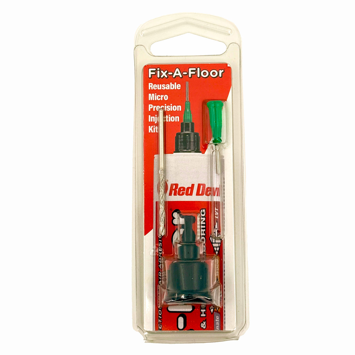 Fix-A-Floor Reusable Micro Precision Injection Kit. Use with Fix-A-Floor (Sold Separately) Creaky, Loose &/or Hollow Floor Repair for Tile, Wood, Laminate, Vinyl Plank & LVT – Precision Made Ea
