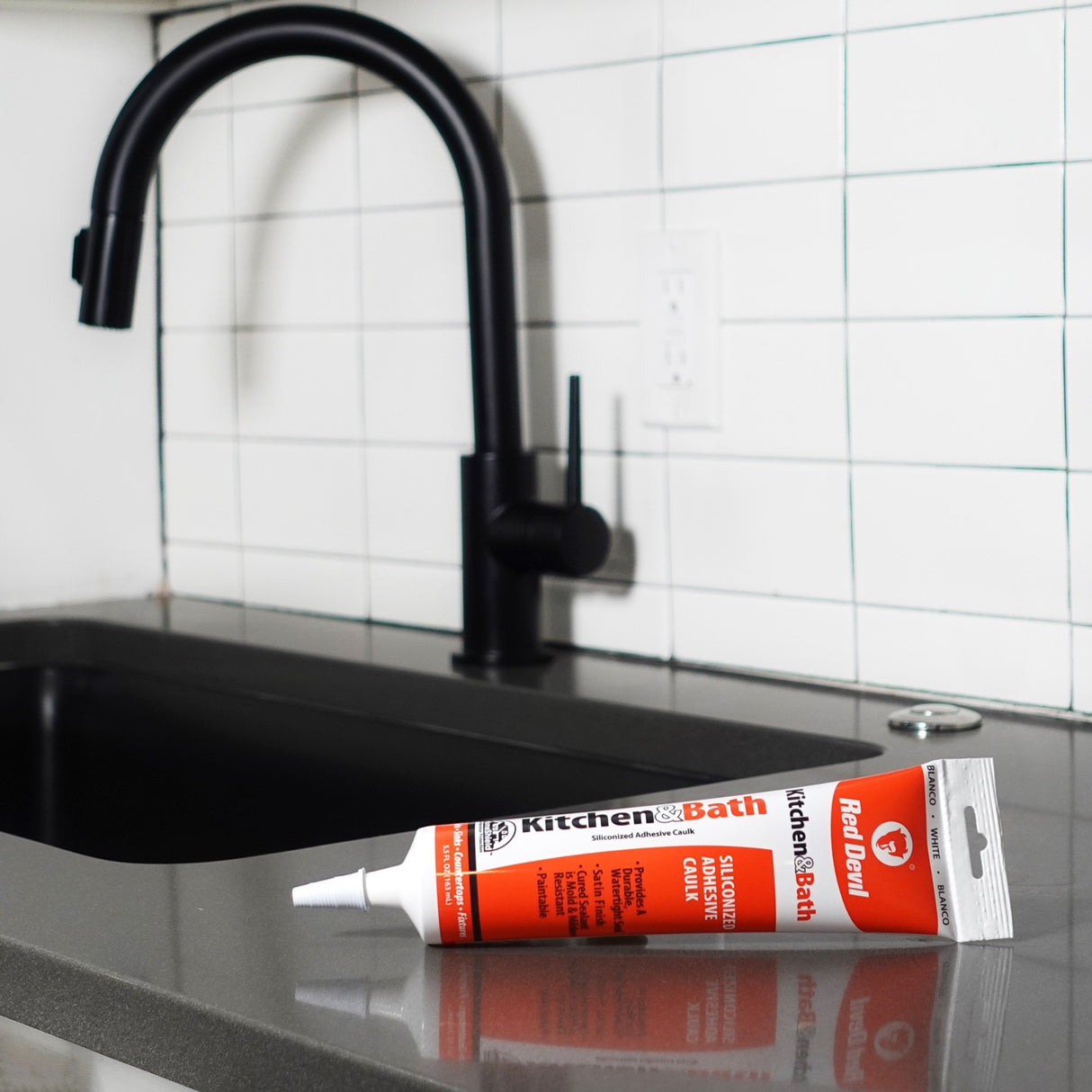 Red Devil Duraguard Kitchen & Bath Siliconized Acrylic Caulk - White