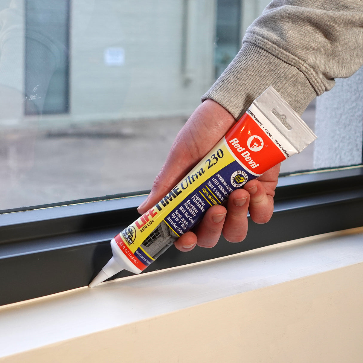 Red Devil Lifetime® Ultra 230 Premium Elastomeric Acrylic Latex Sealant  5.5 FL. OZ. Squeeze Tube - Clear