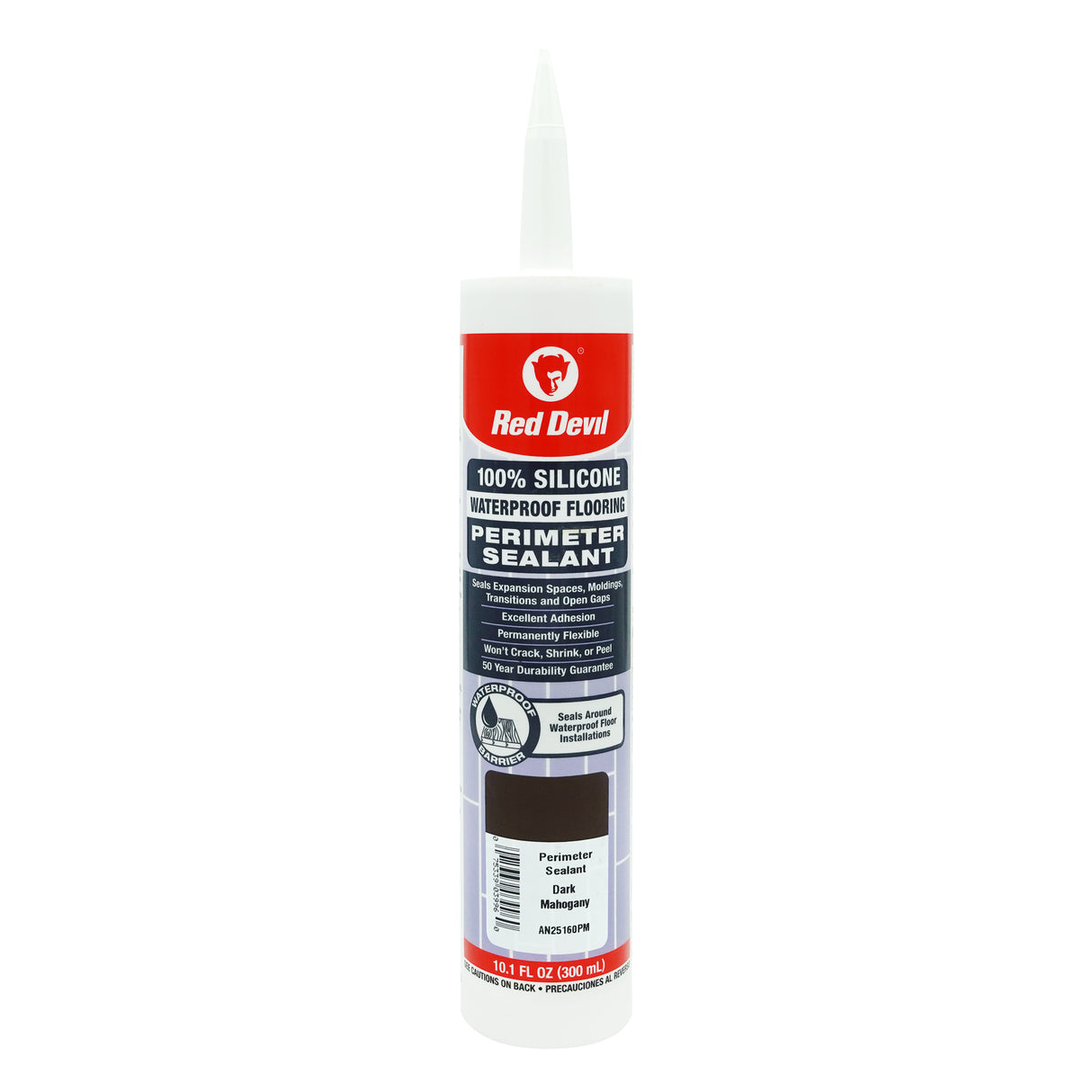 Red Devil 100% Silicone Perimeter Sealant 10.1 fl. oz (300 mL) Cartridge Dark Mahogany