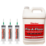 Fix-A-Floor 3.8 Litre Gallon Tub With 3 x 60ml Syringe applicator Kits -  Extra Strength Bonding Adhesive for Loose and Hollow Tiles