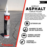 Red Devil Asphalt Crack Filler -Repair Cracks in Driveways, Games Courts & More