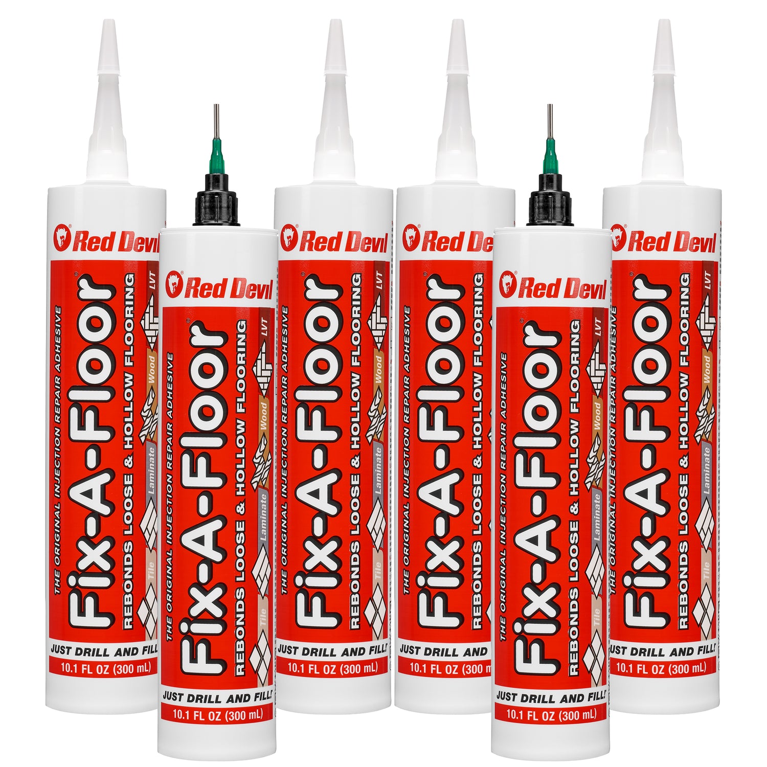 Fix-A-Floor Extra Strength Bonding Adhesive with All-in-One Micro Precision Injector Kit