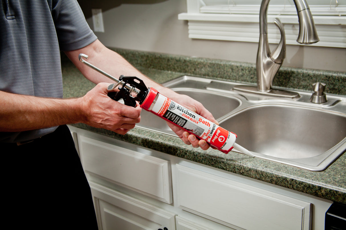 Red Devil Kitchen & Bath Stain Block™ Advanced Sealant - 10.1 FL. OZ. Cartridge Bright - White