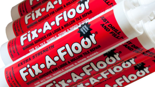 repairing hollow floor tiles with underfloor heating using Fix-A-Floor