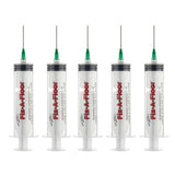 Pack of 5 Fix-A-Floor 60ml Syringe Kit with flat stainless steel needles, Plastic applicator & Sealing Caps