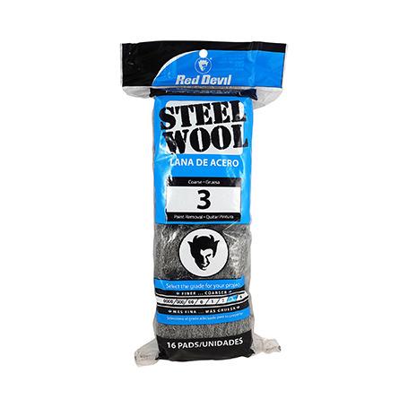 Red Devil Steel Wool-Coarse #3 16 Pack