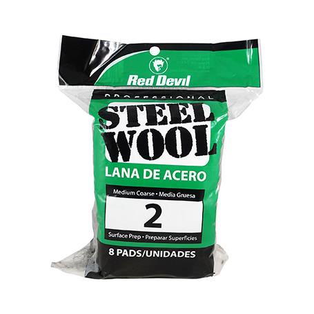 Steel Wool Medium Coarse #2 8 Pack