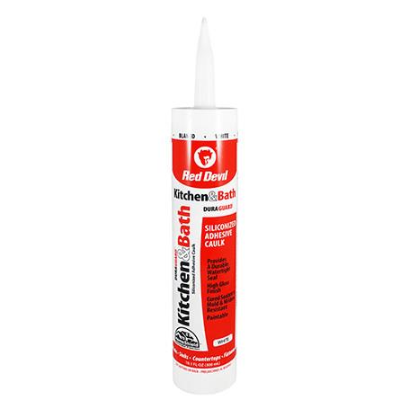 Red Devil Kitchen & Bath Siliconized Acrylic Sealant 10.1 FL. OZ. Cartridge White