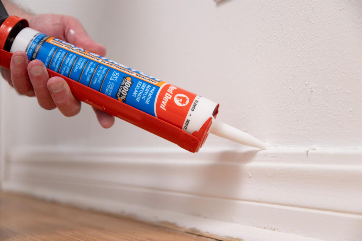 Red Devil MAX STRETCH is a high-performance elastomeric sealant