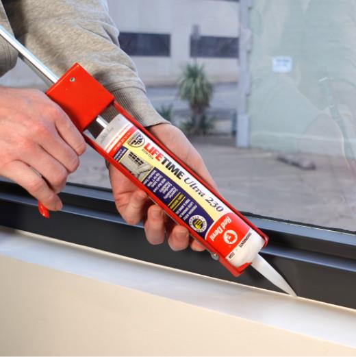 Red Devil Lifetime® Ultra 230 Premium Elastomeric Acrylic Latex Sealant  10.1 FL. OZ. Cartridge - Grey
