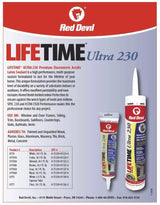 Red Devil Lifetime® Ultra 230 Premium Elastomeric Acrylic Latex Sealant  10.1 FL. OZ. Cartridge - Grey