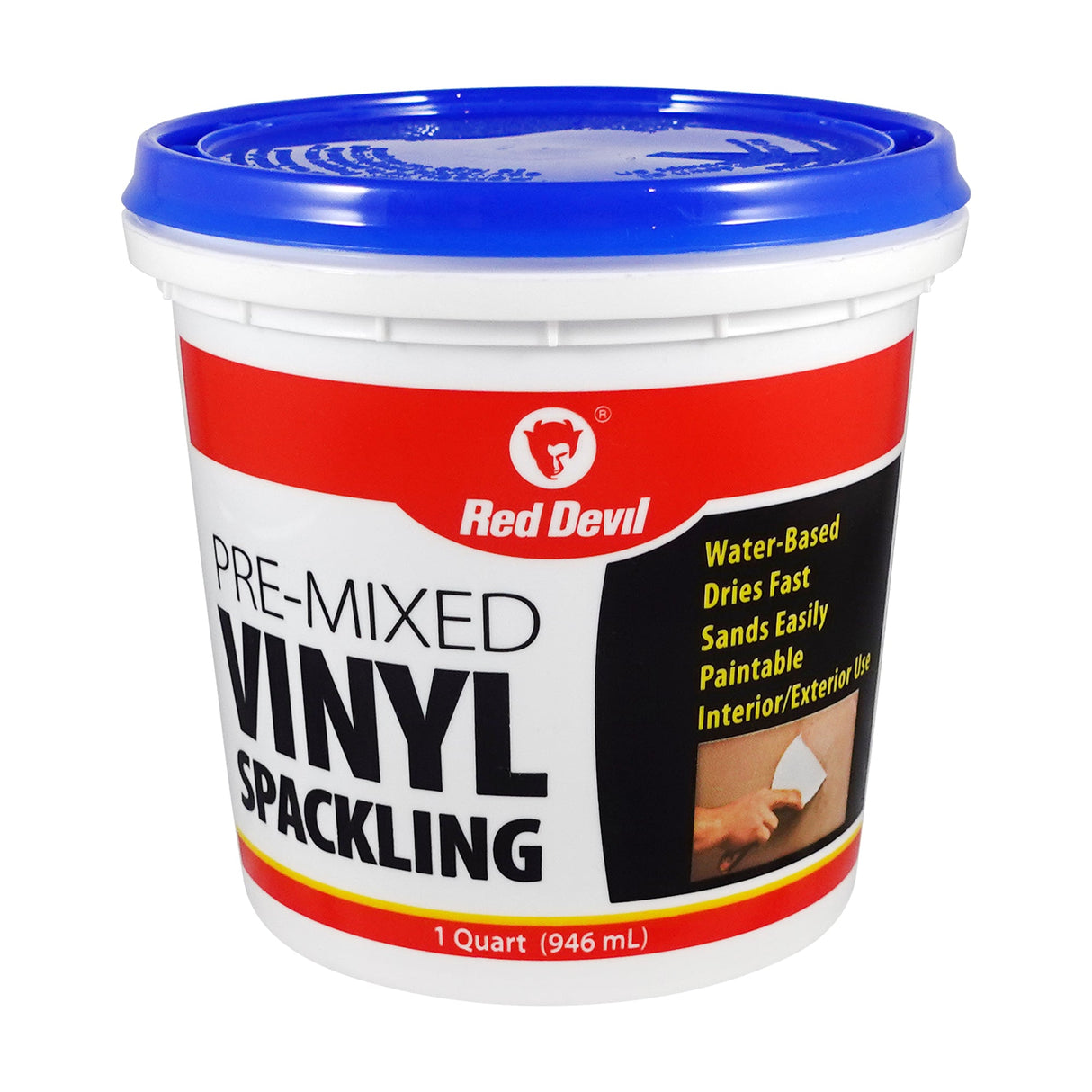 Red Devil Pre-Mixed Vinyl Spackling 1 Quart Tub (946ml)