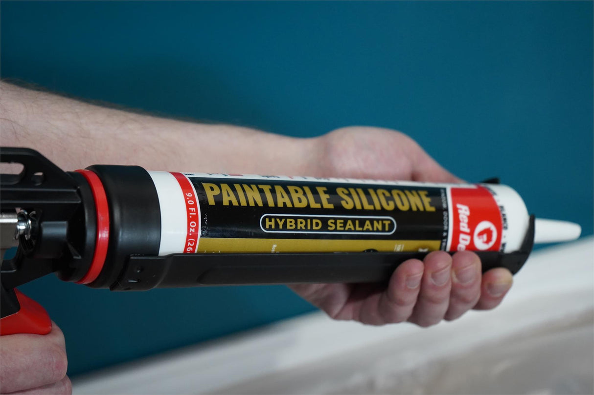 Red Devil Paintable Premium hybrid Silicone sealant 9.0 FL. Oz. Cartridge