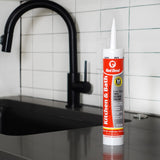 Red Devil Kitchen & Bath Low-Odor Silicone Sealant 10.1 FL. OZ. Cartridge White