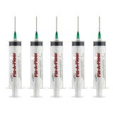 Pack of 5 Fix-A-Floor 60ml Syringe Kit with flat stainless steel needles, Plastic applicator & Sealing Caps