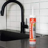 Red Devil Kitchen & Bath Low-Odor Advanced Silicone Sealant 10.1 FL. OZ. Cartridge Clear