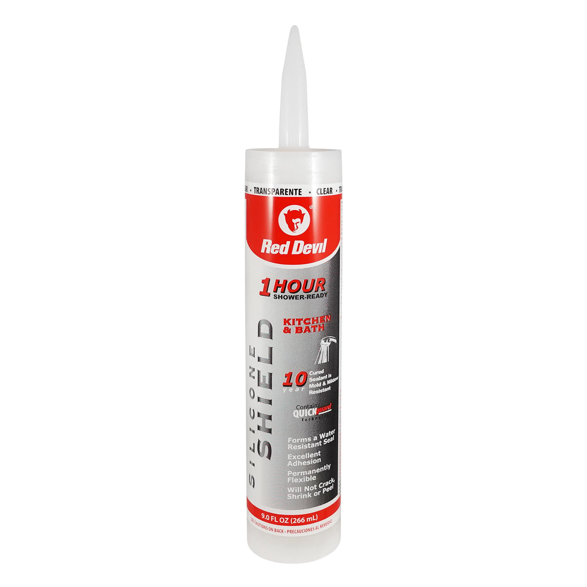 Red Devil Silicone Shield™ Kitchen & Bath Sealant 9.0 FL. OZ Cartridge Clear