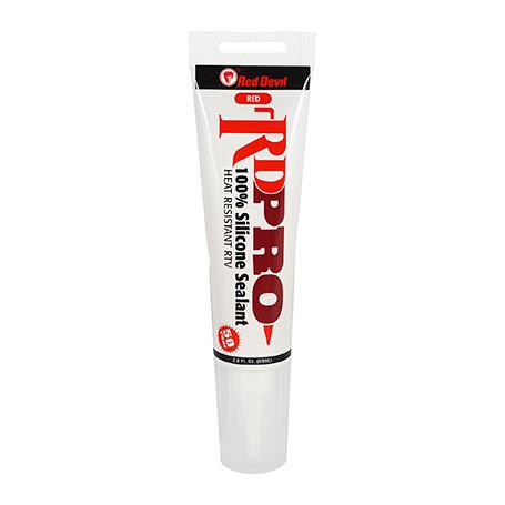 Red Devil RD PRO® 100% RTV Silicone Heat Resistant Red Sealant 2.8 FL. OZ. Cartridge