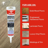Red Devil Flooring Repair Filler. Repair Chips & Seams in Wood, Laminate, LVT & Tile - Light Wood