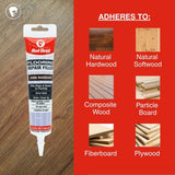 Red Devil Flooring Repair Filler. Repair Chips & Seams in Wood, Laminate, LVT & Tile - Dark Mahogany